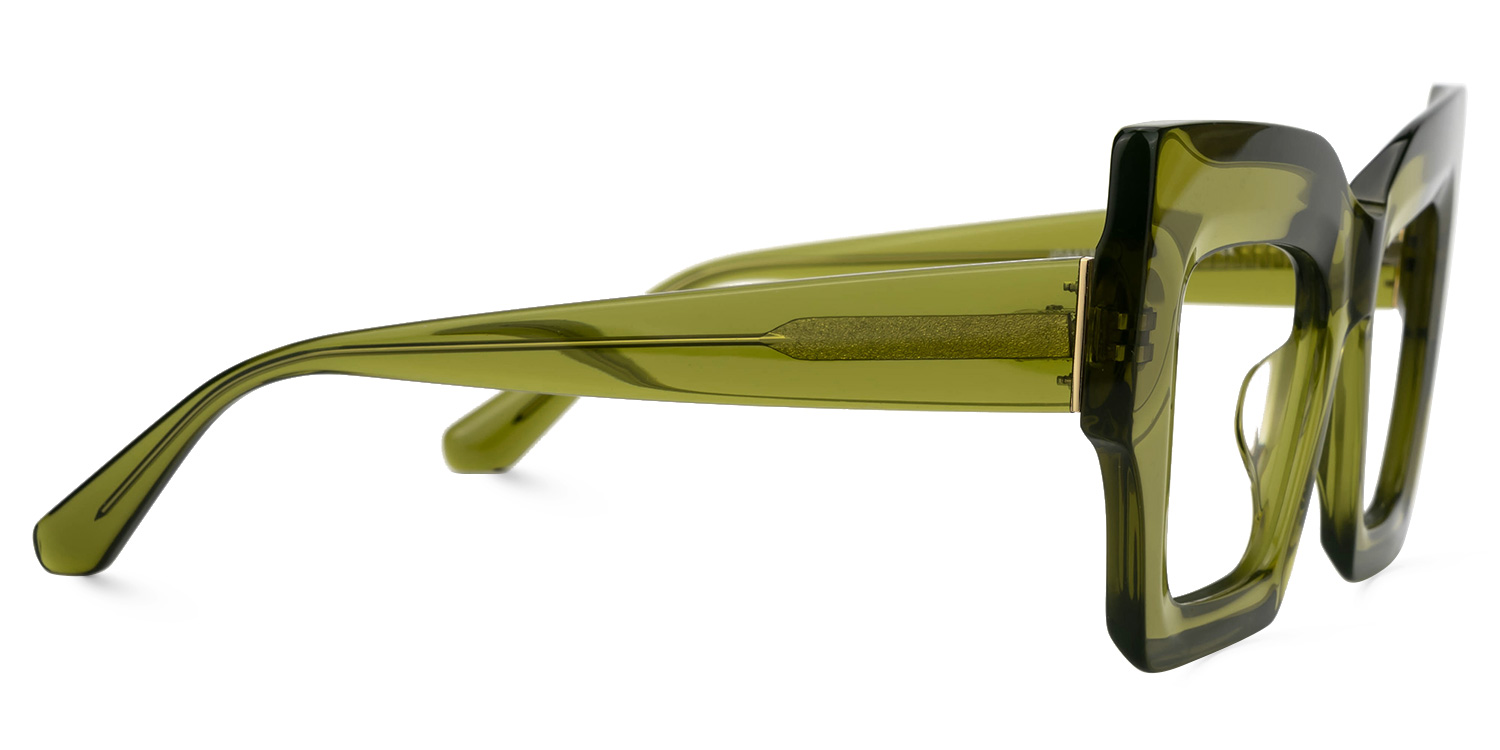 Milner Square Green Glasses2