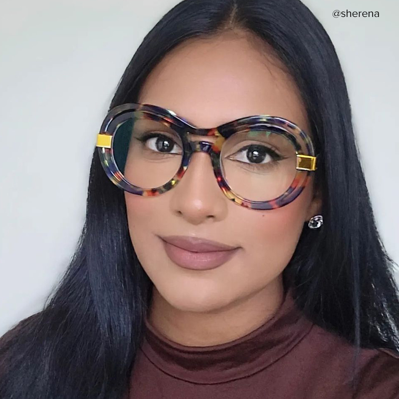 Texidor Round Blue-Tortoise Frame Glasses | Zeelool Optical7