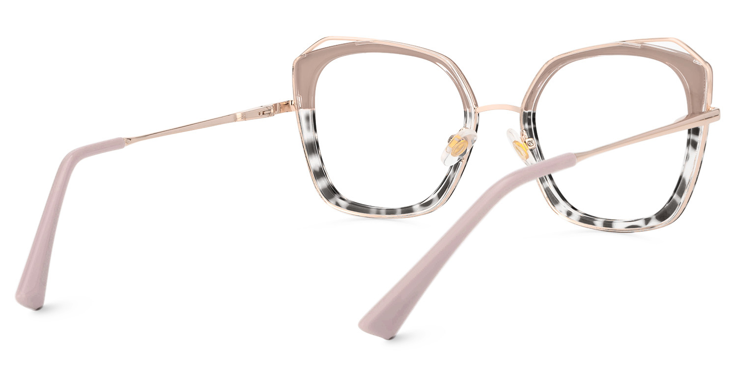 Bilal Square khaki Frame Glasses | Zeelool3