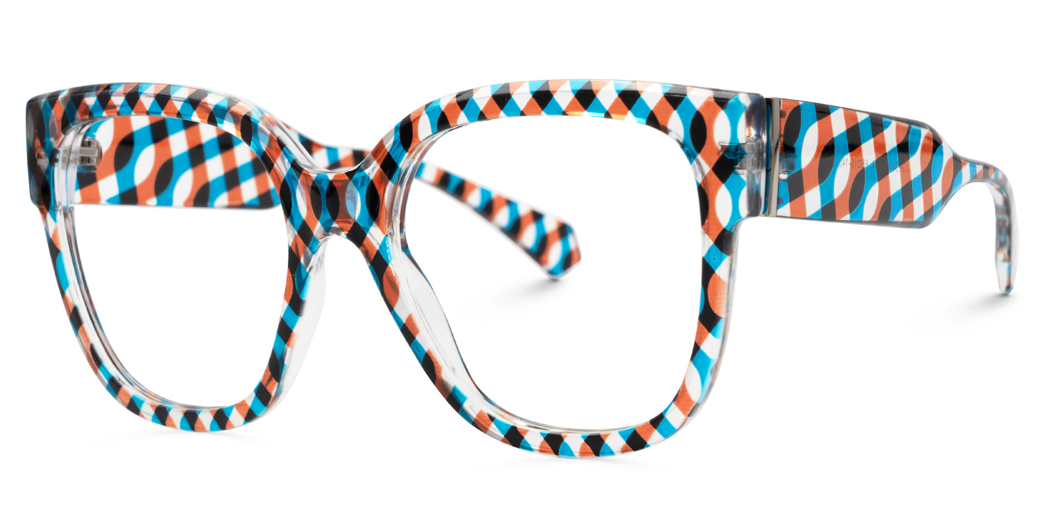 Reineke Multicolor Square Designer Eyeglasses1