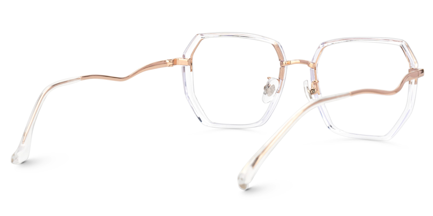 Javonia Crystal Geometric Frame Glasses Online | Zeelool Optical3