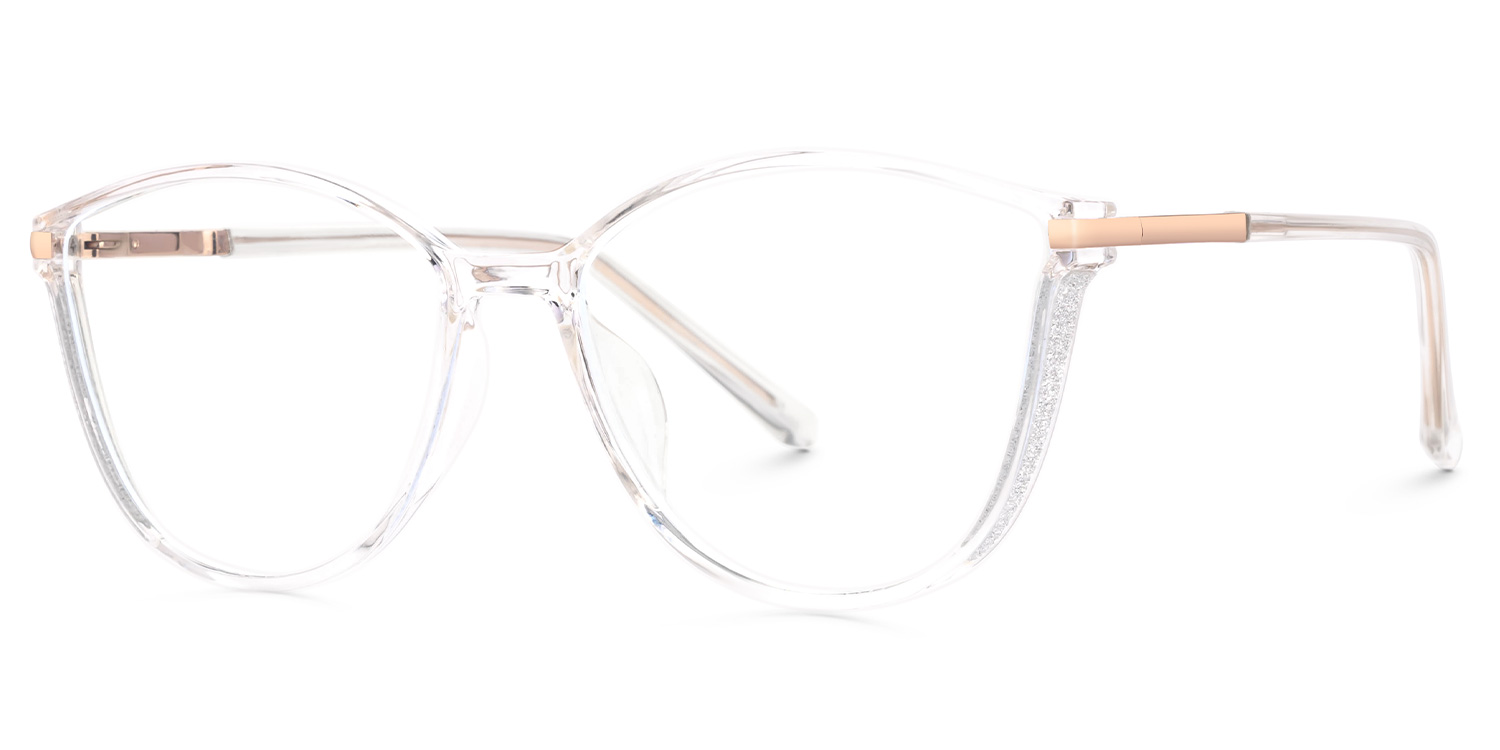 Keyshia Crystal Cat Eye Glasses in TR90 Frames | Zeelool1