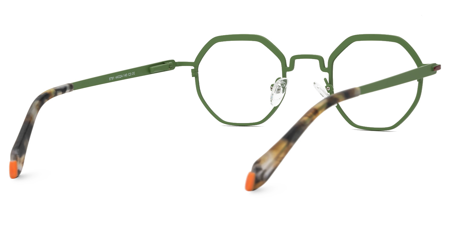 Jovette Geometric Green Glasses3