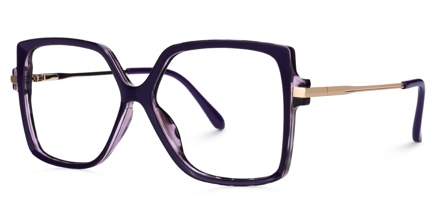 Dianne Square Purple Glasses1