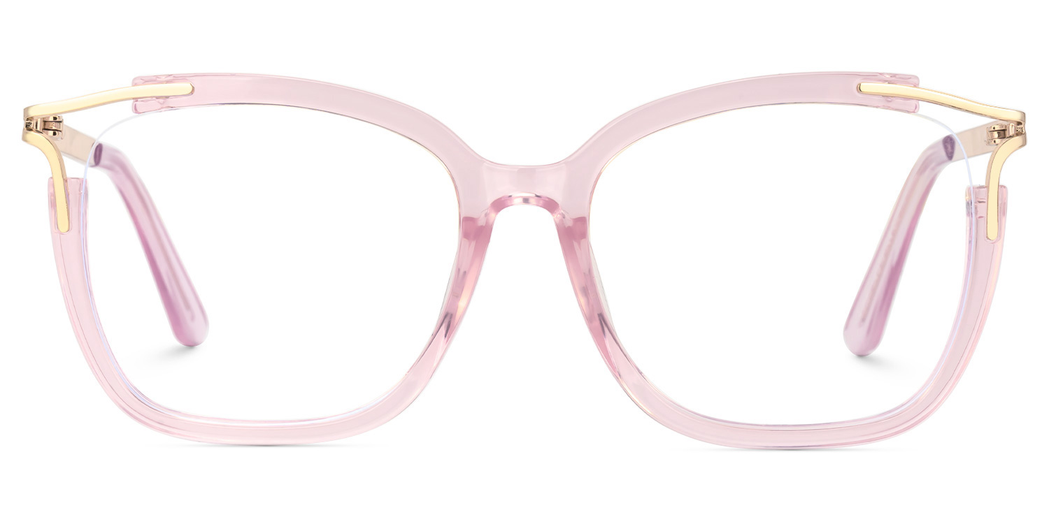 Spring hinges Sidibe Eyeglasses, Sidibe Pink Glasses -Zeelool0
