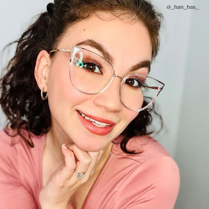 Estrada Cateye Black-Crystal Glasses6