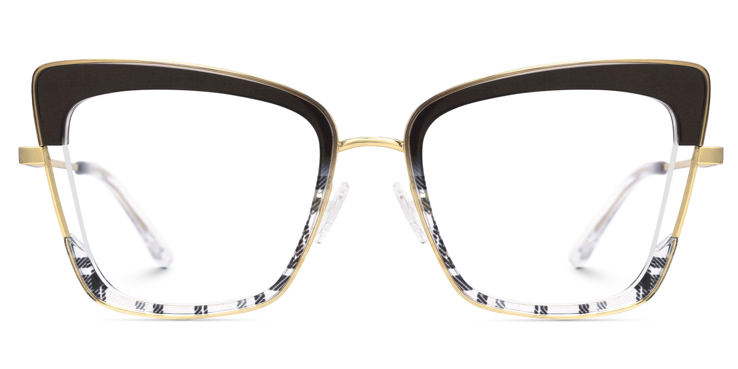 Jeanie Two-Tone Eyeglasses with Butterfly Design0