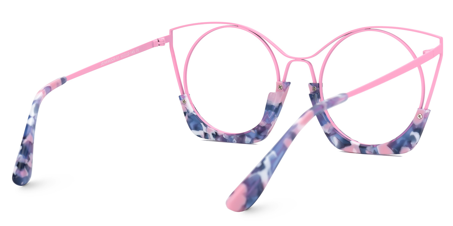 Barbara Glasses in Fondant Pink Camo Eyeglass Frames3