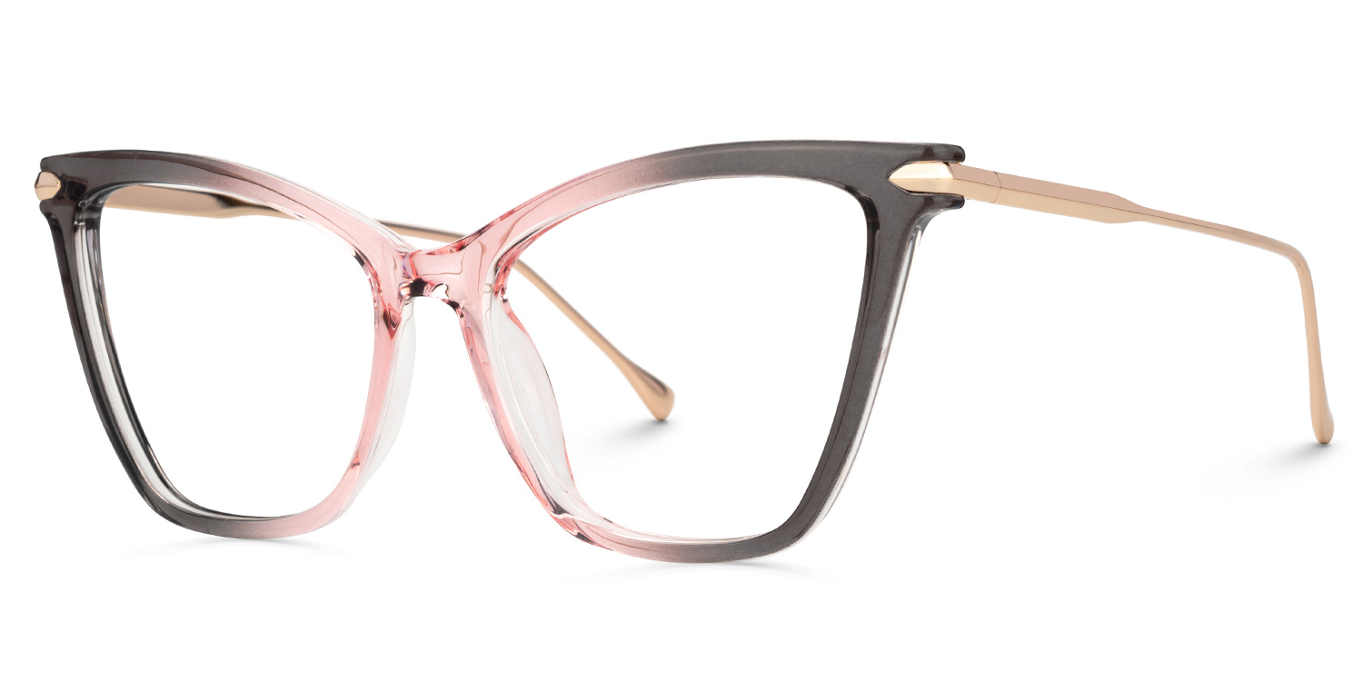 Hilary Butterfly Pink-Gray Glasses