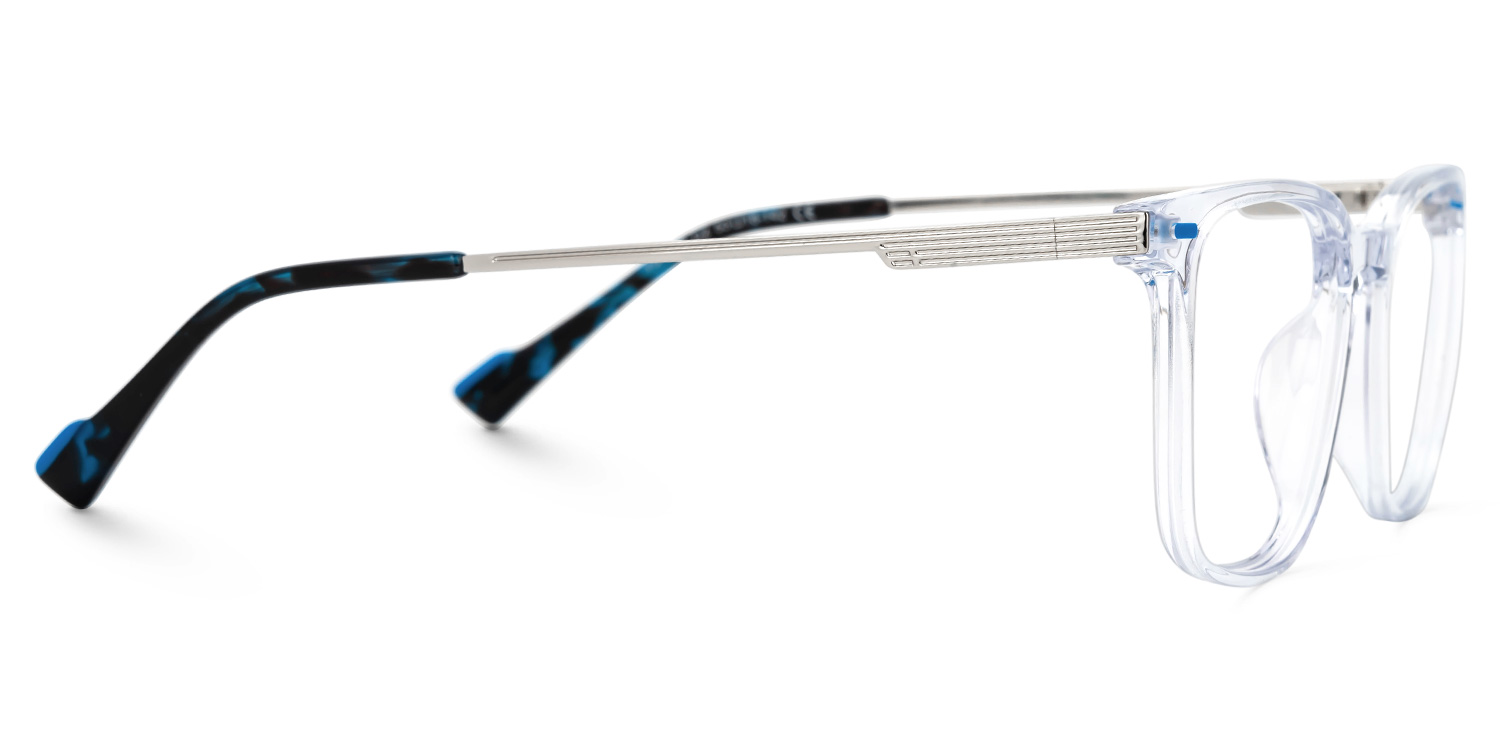 Dirrib Rectangle Crystal Color Frame Glasses for Men | Zeelool2