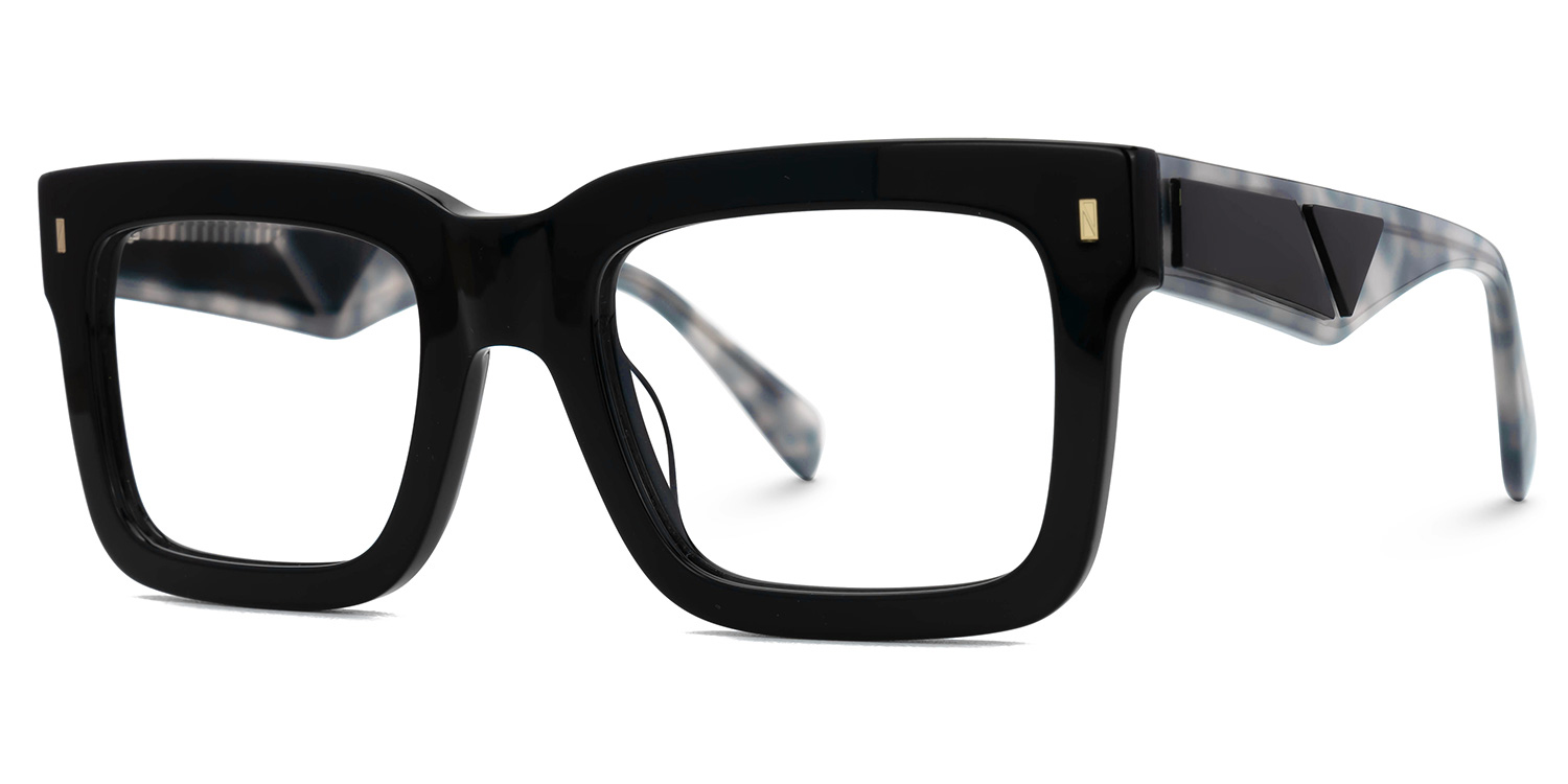 Square Shirmme Black Frames Designer Glasses1