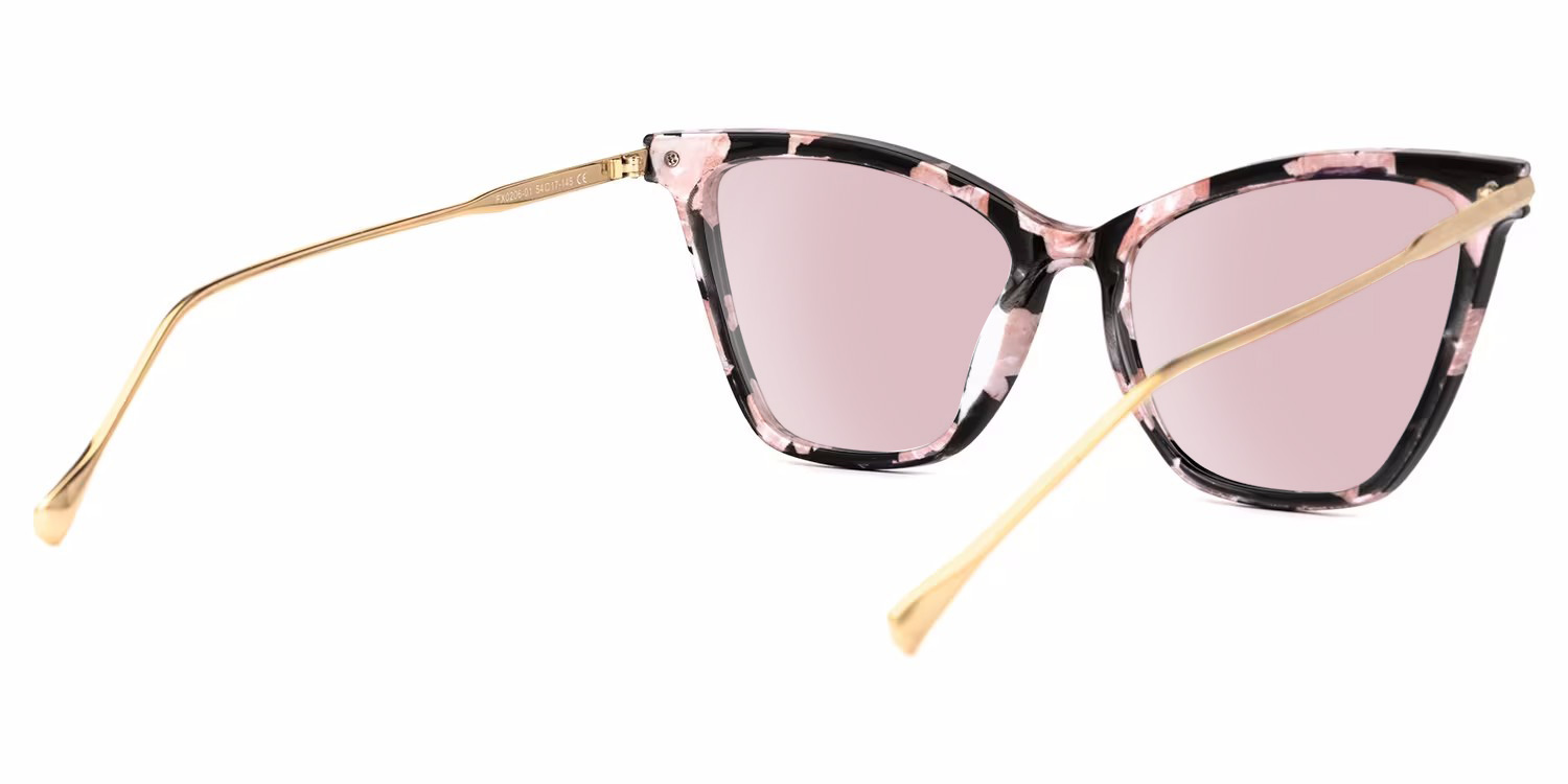 Hilary Butterfly Pink Floral Sunglasses | Zeelool Glasses3