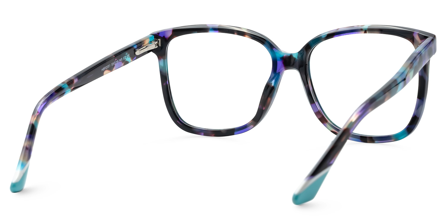 Mechelle Square Blue Glasses3