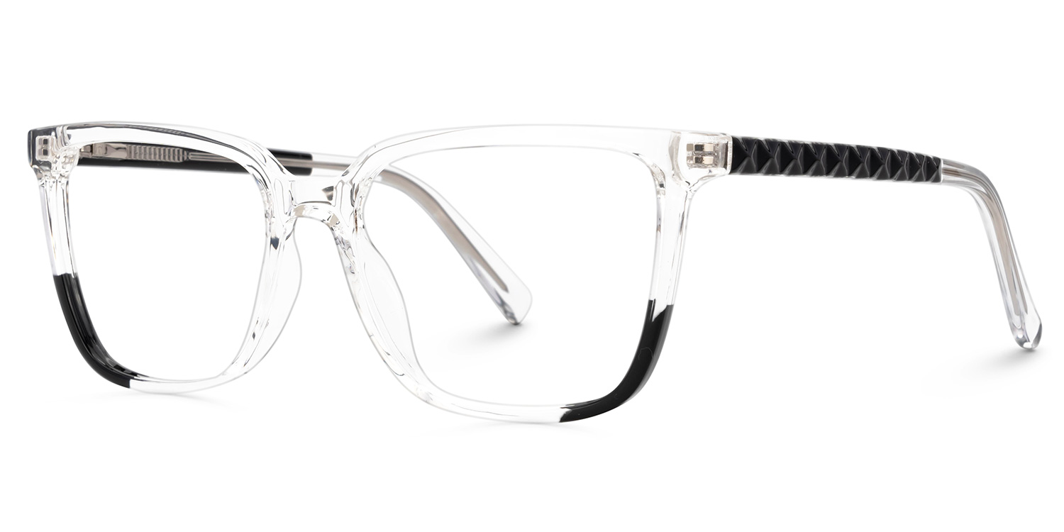 Krissy Crystal Eyeglasses in Square Full-Frame  | Zeelool1