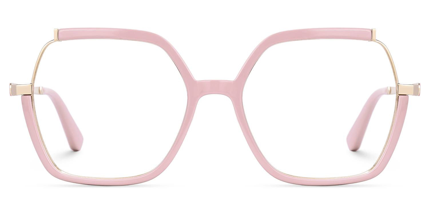 Alexia Square Pink Glasses