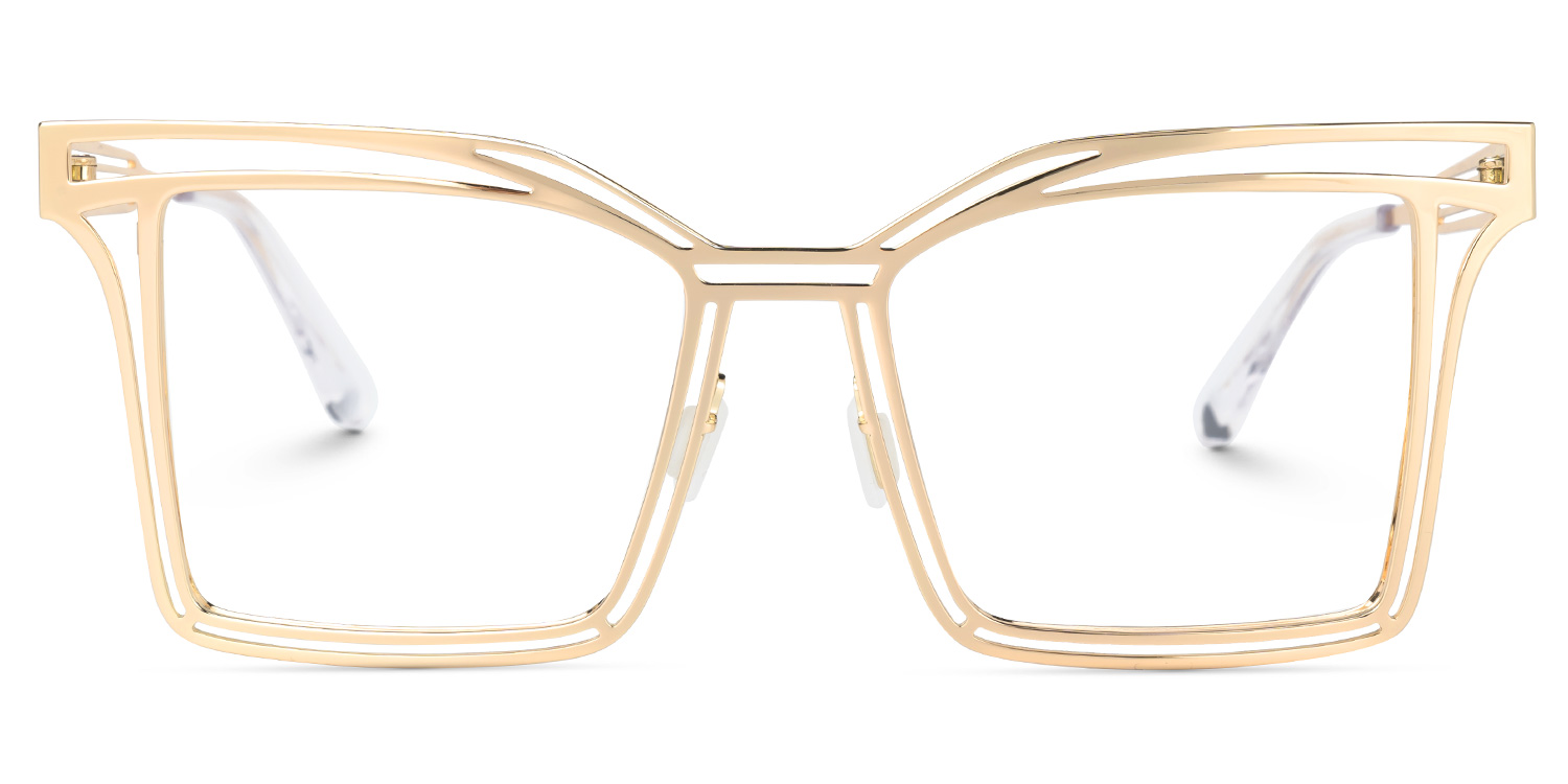 Jacott Square Gold Glasses