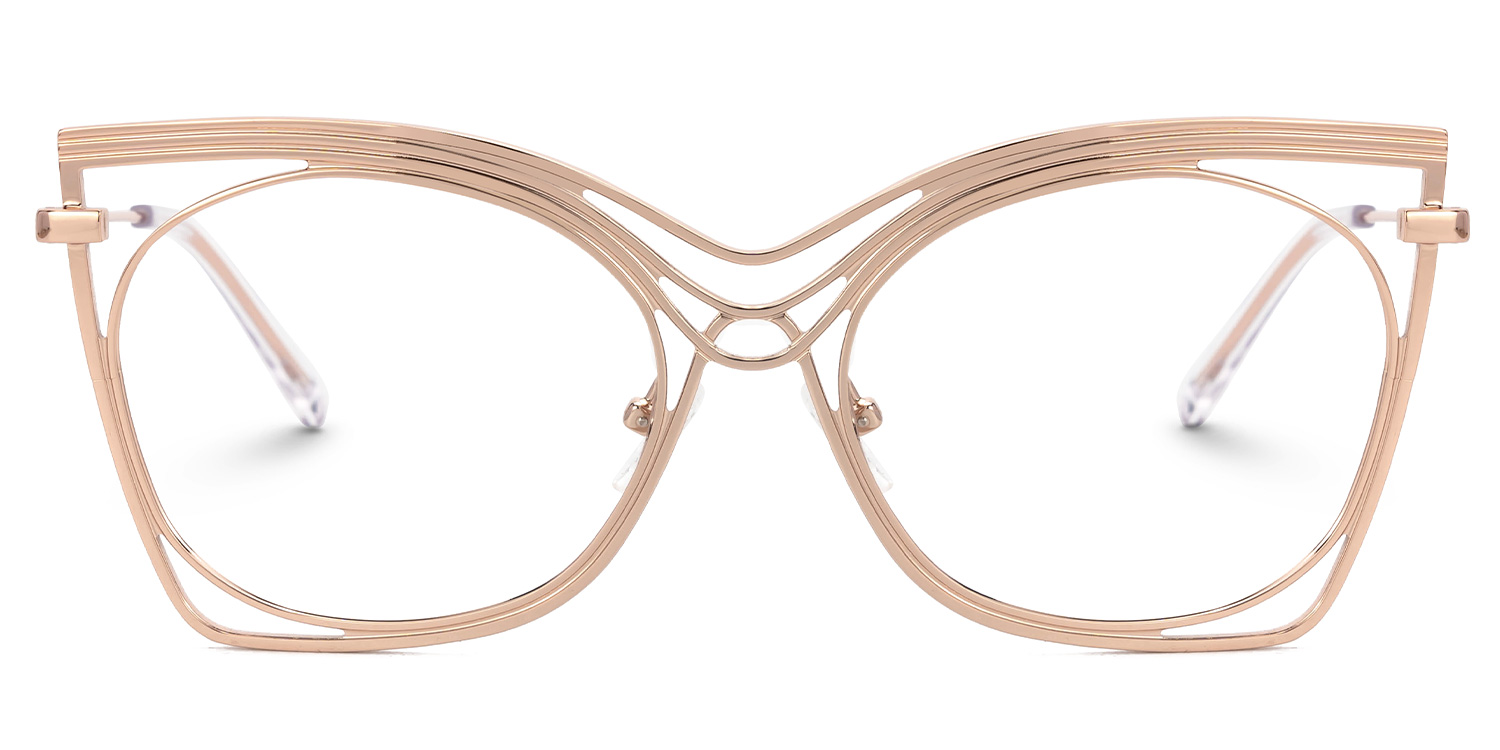 Ballou Butterfly Gold Glasses0