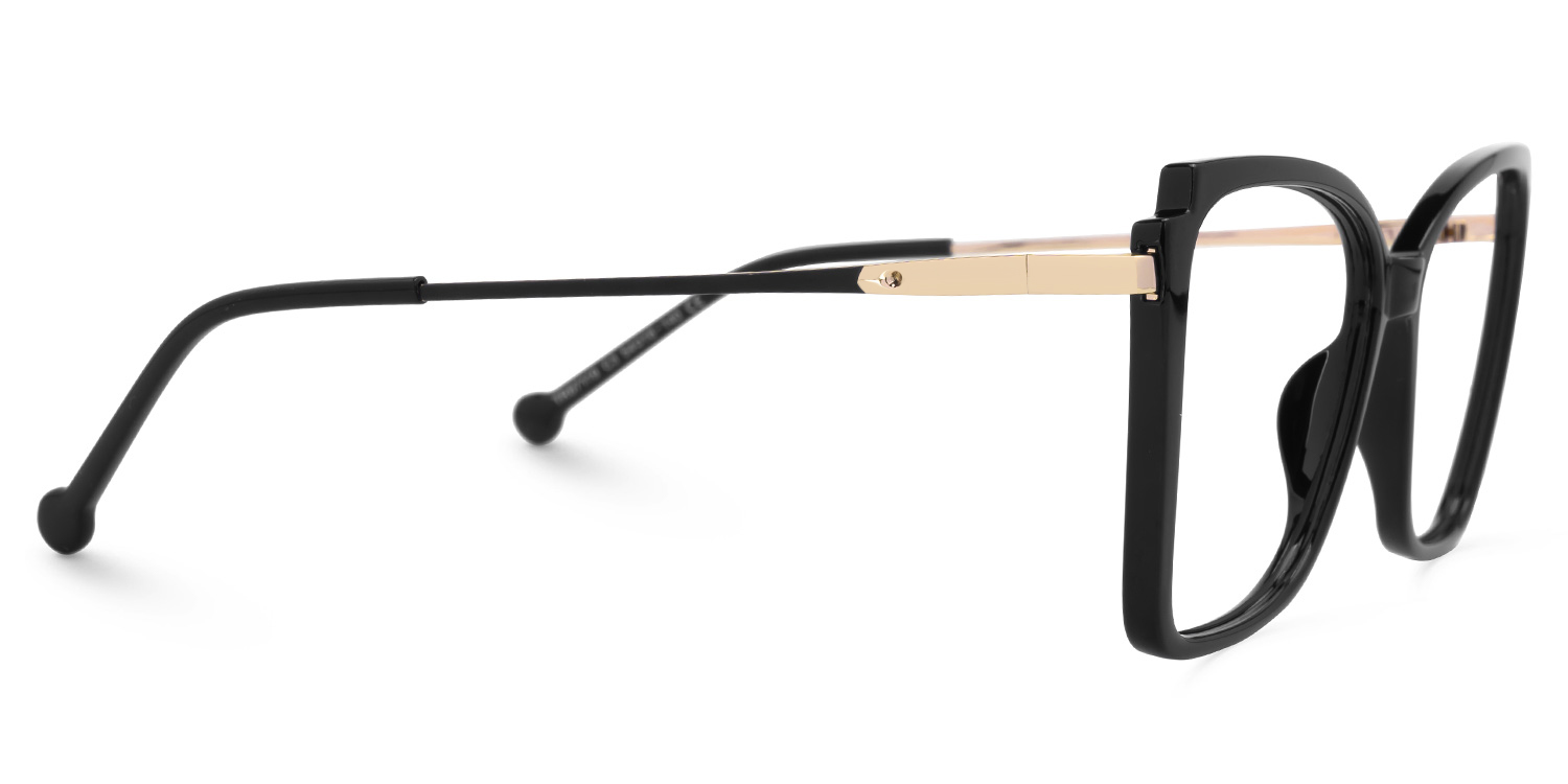 Kristen Cateye Black Eyeglasses with lightweight Frames2