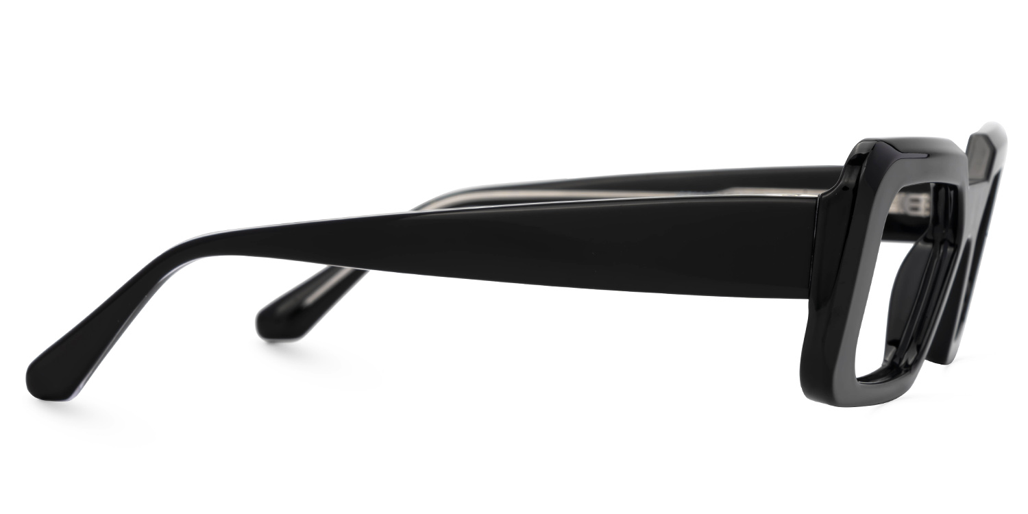 Tasew Rectangle Black Glasses2