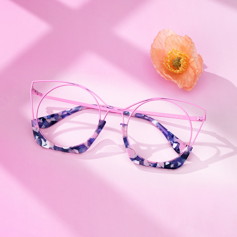 ZEELOOL Barbara Cateye Fondant-Pink Glasses