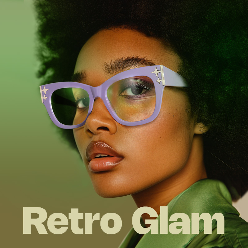 Minfia 70s Retro Purple Square Glasses for Women4