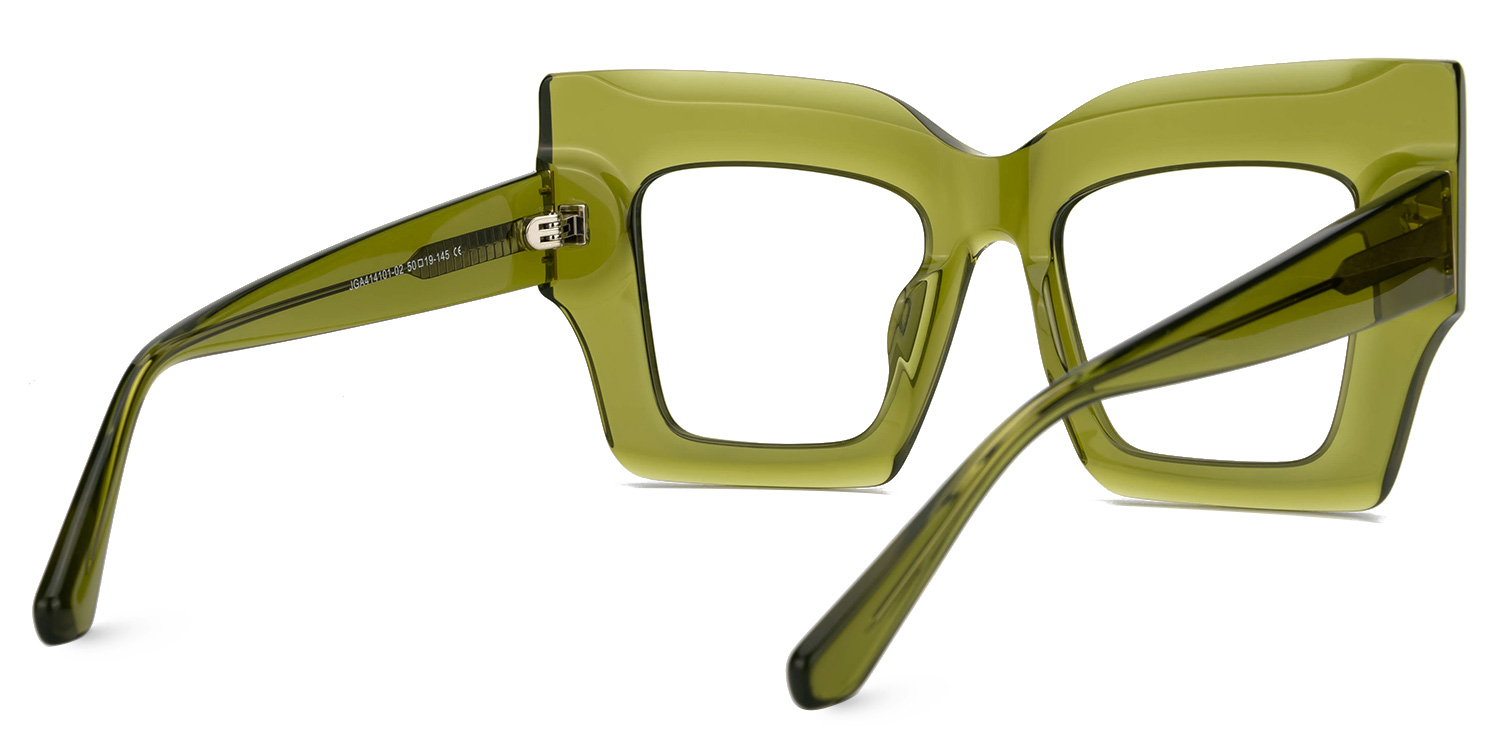 Milner Square Green Glasses3