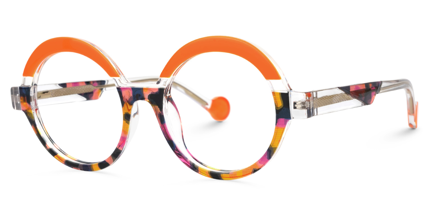 Shermier Round Two-Tone Glasses