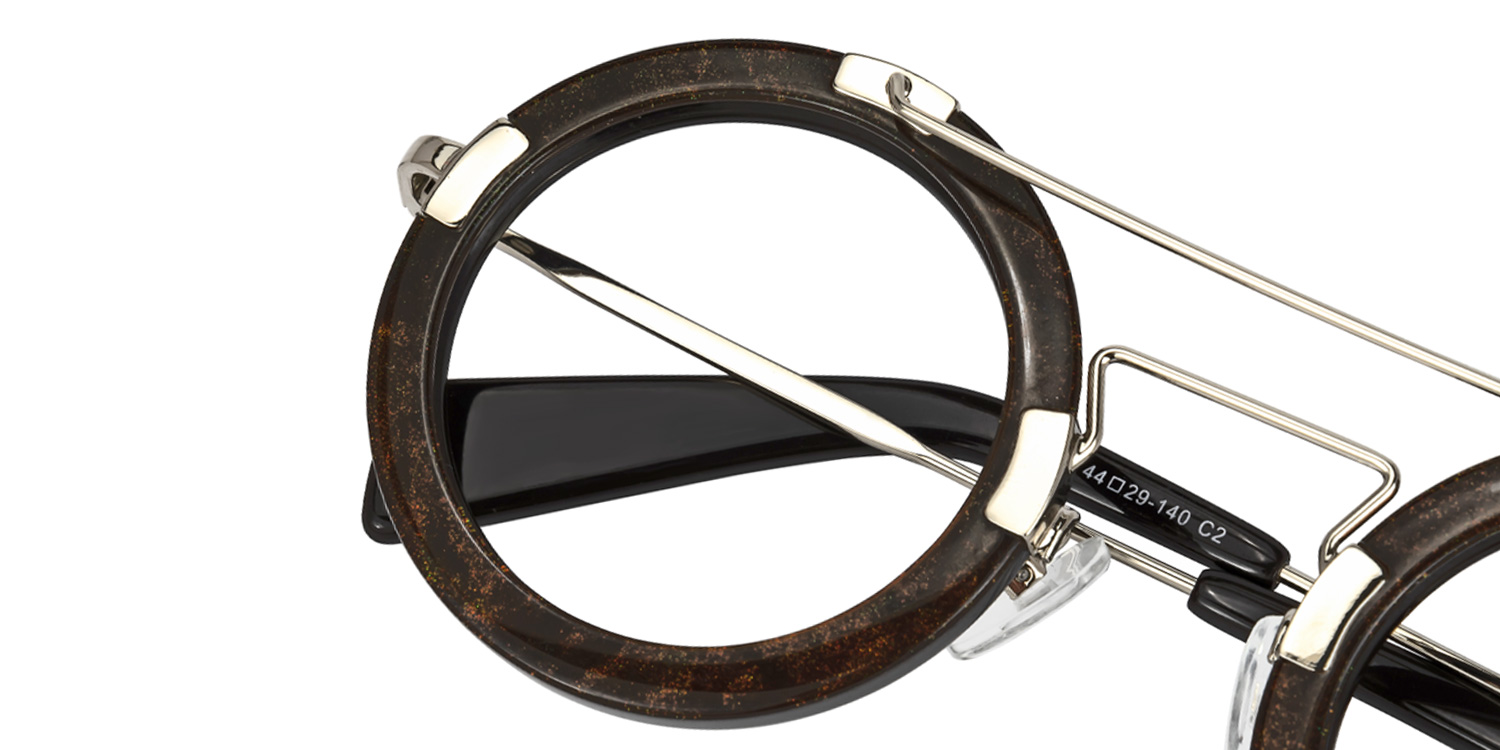 Talkami Round Brown Glasses4