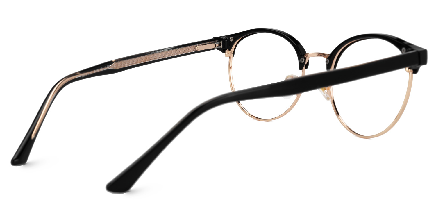 Lekka Browline Black Glasses3