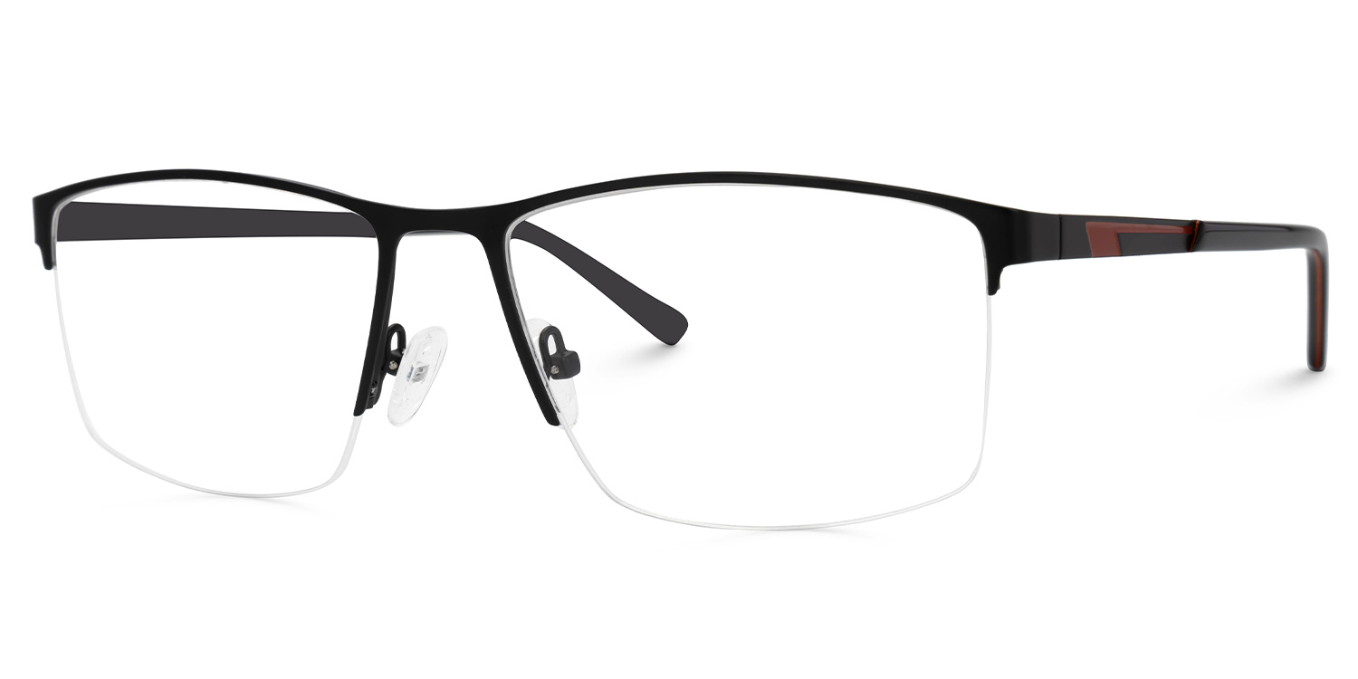 Graniela Eyeglasses in Rectangle Black Frame | Zeelool1