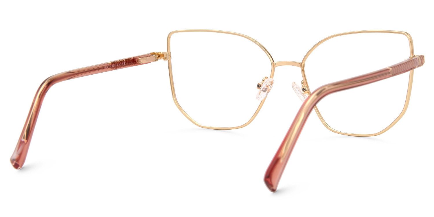 Sabita Geometric Matte Pink Glasses3