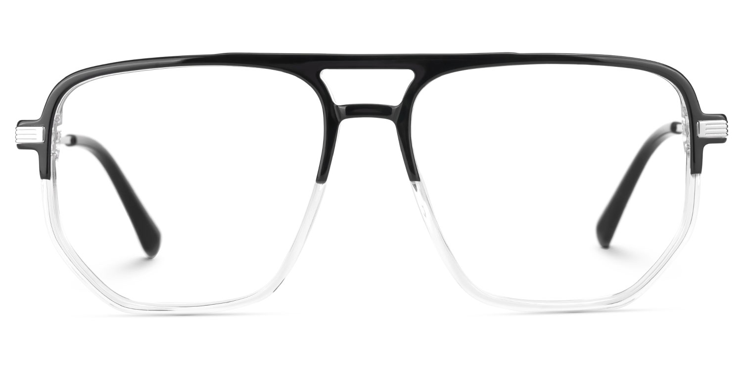 Adris Aviator Black Glasses0