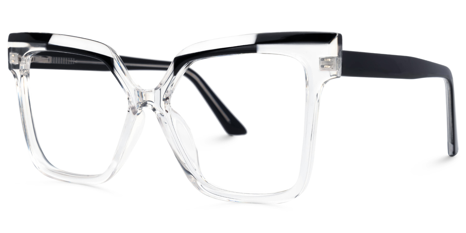 Square Eboney Crystal Glasses deals -Zeelool Glasses1
