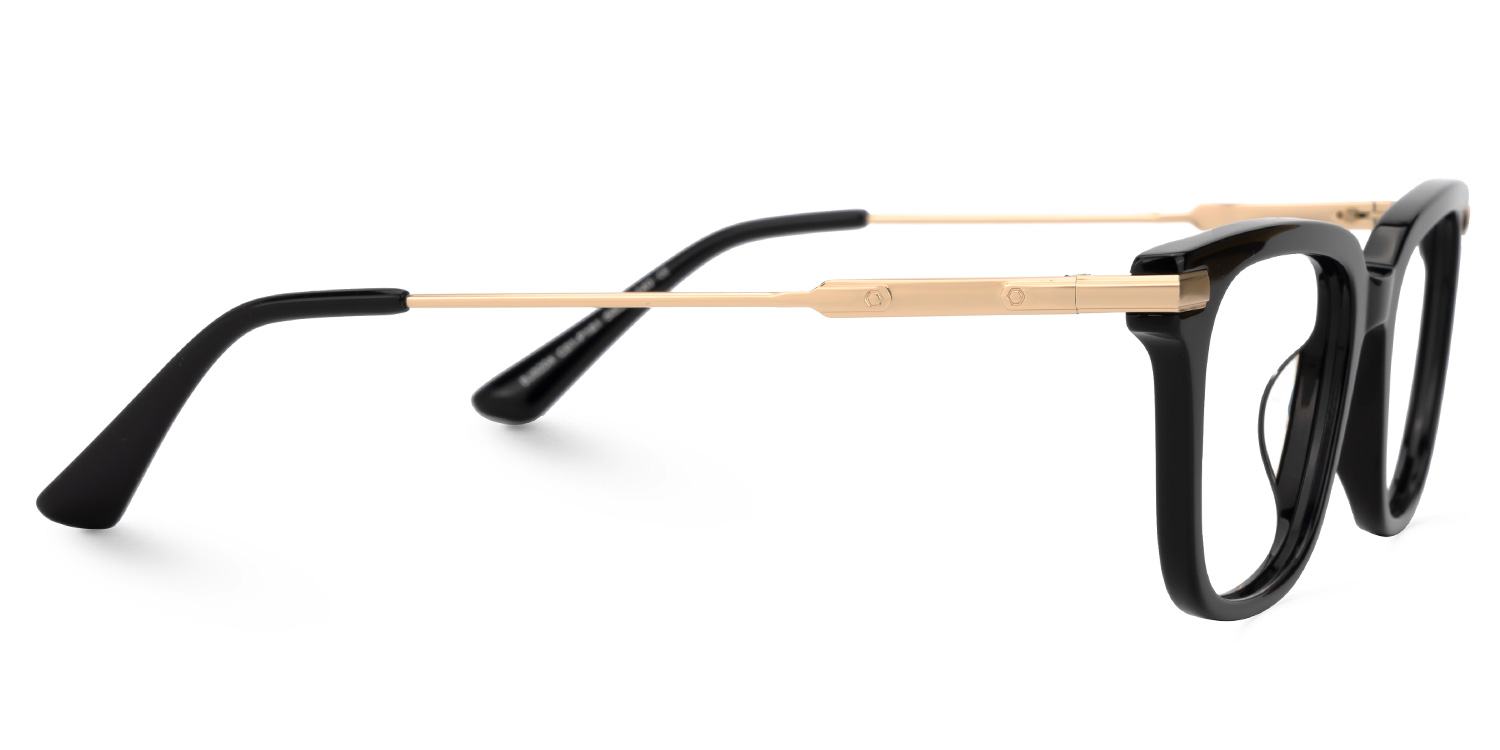 Kellie Rectangle Black Glasses2