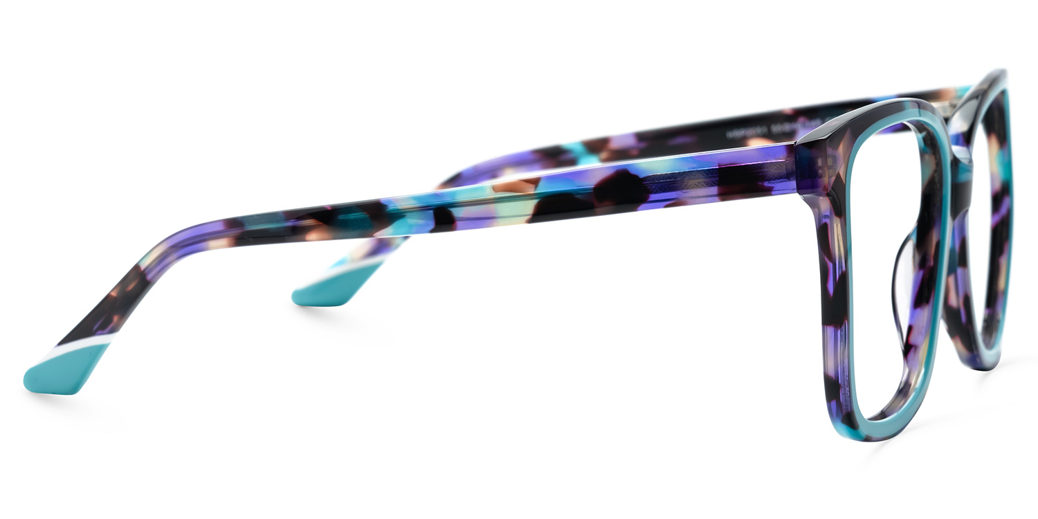 Mechelle Square Blue Glasses2