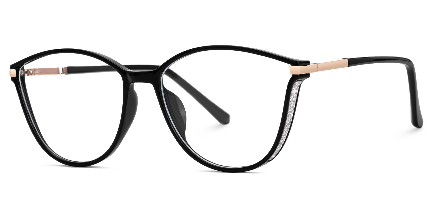 Keyshia Cateye Black Glasses1