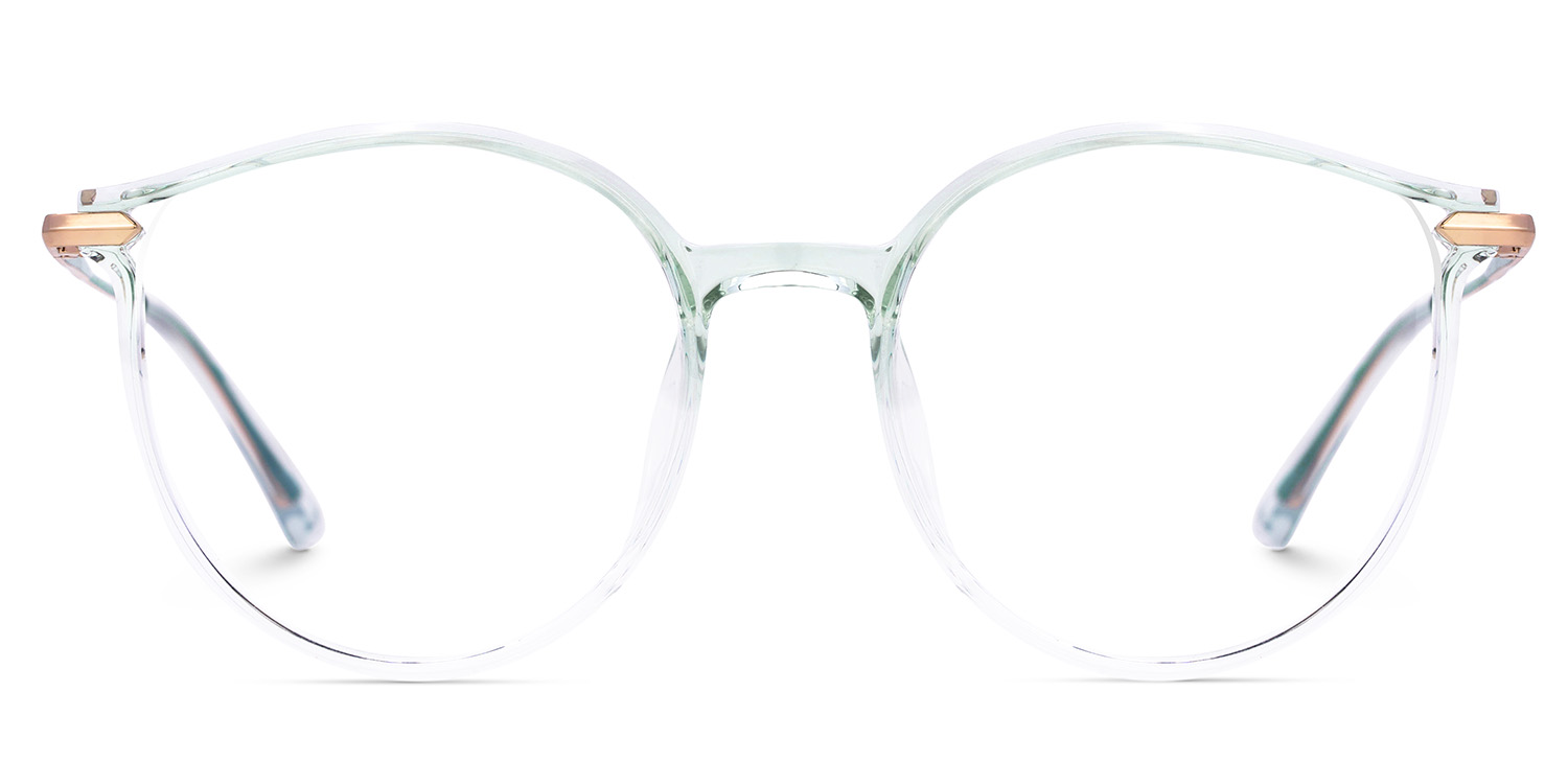 Caylan Round Green Glasses