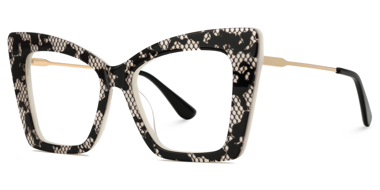 ZEELOOL Kasim Butterfly Black Glasses