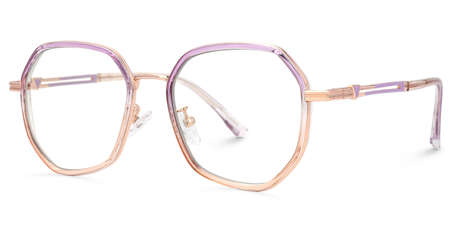 Frazier Two-Tone Geometric Glasses | Zeelool1