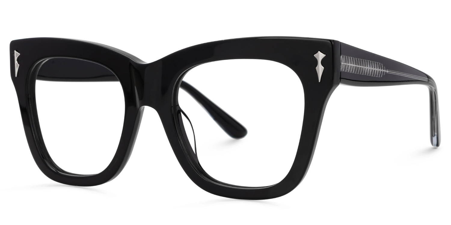 Grabar Square Black Glasses1