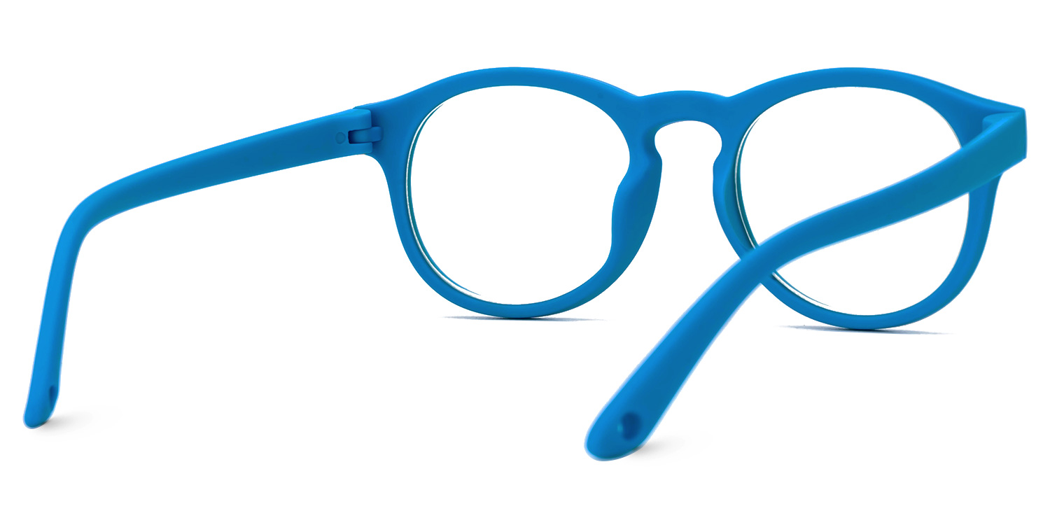 Gilgal Round Blue Frame Eyeglasses for Toddlers3