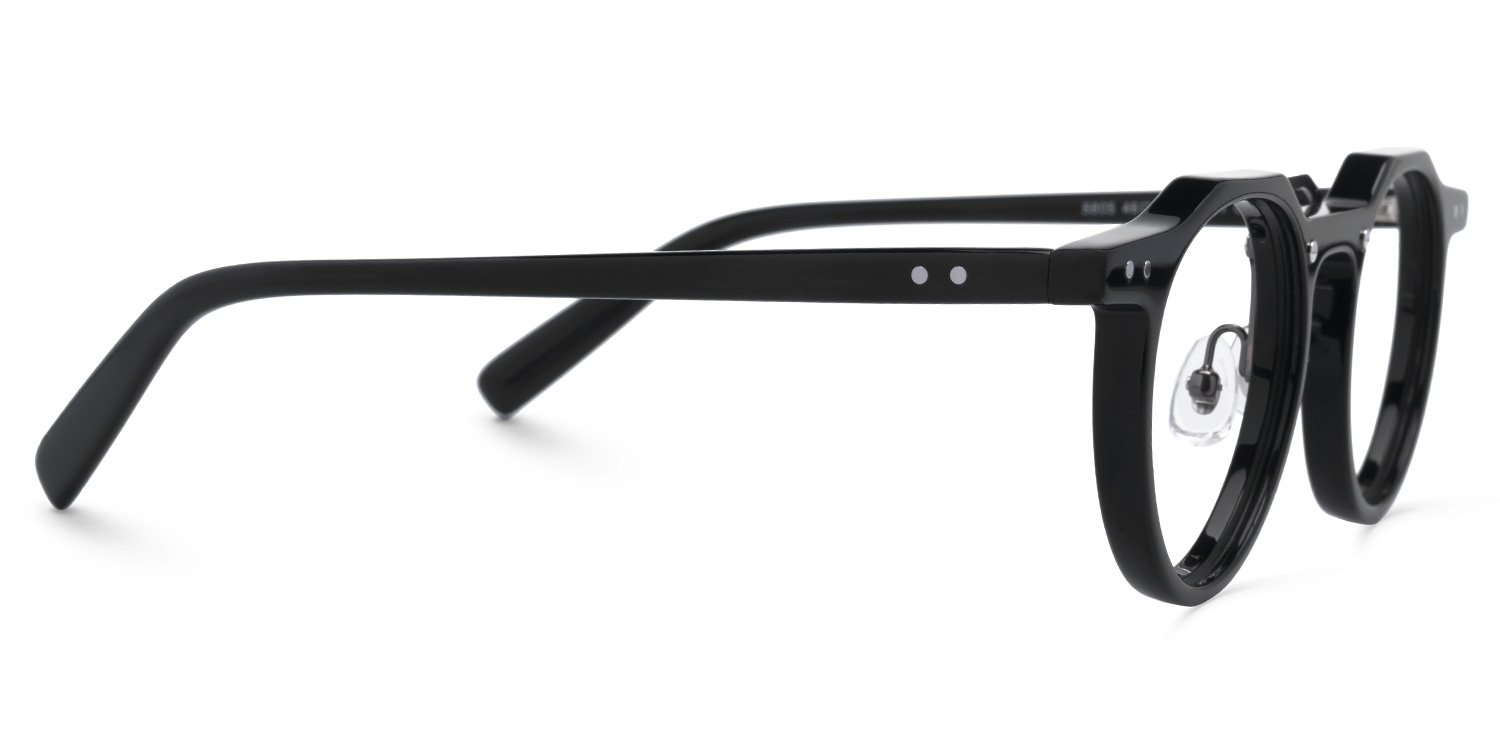 Adjustable Nose Pads Jerria Eyeglasses, Jerria Black Glasses -Zeelool2