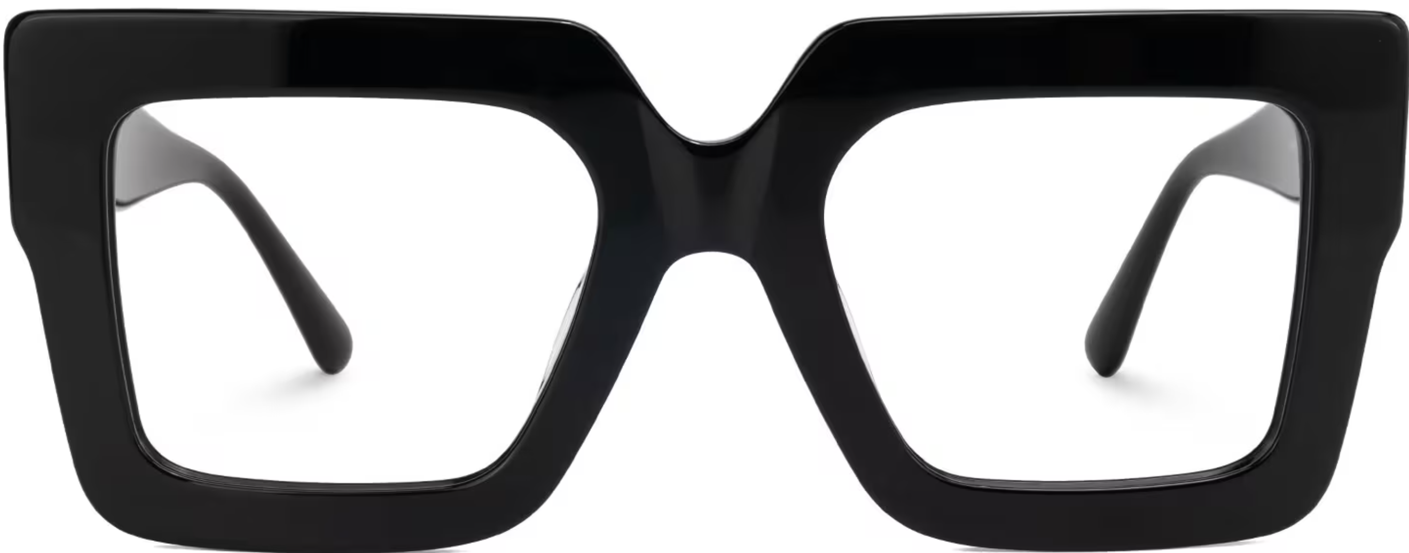 Brandon Square Black Glasses0