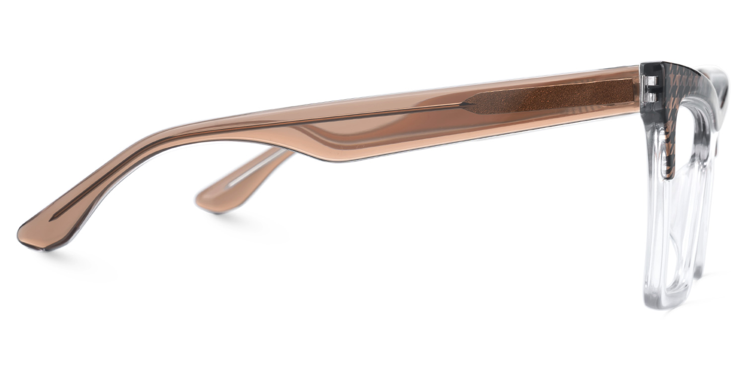 Jaclyn Designer Eyeglasses in Cateye Brown Frame2