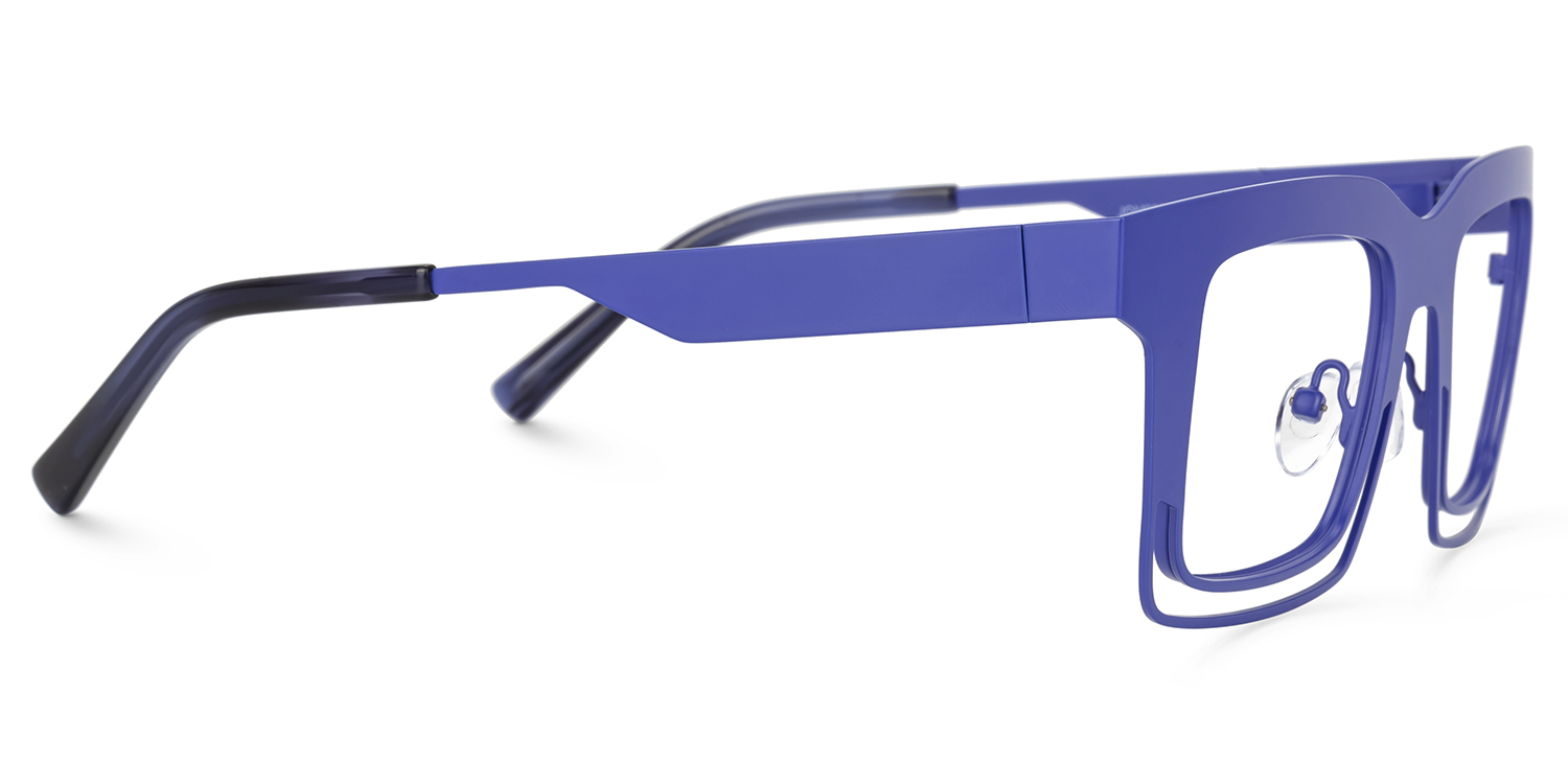 Evan Rectangle Blue Glasses2