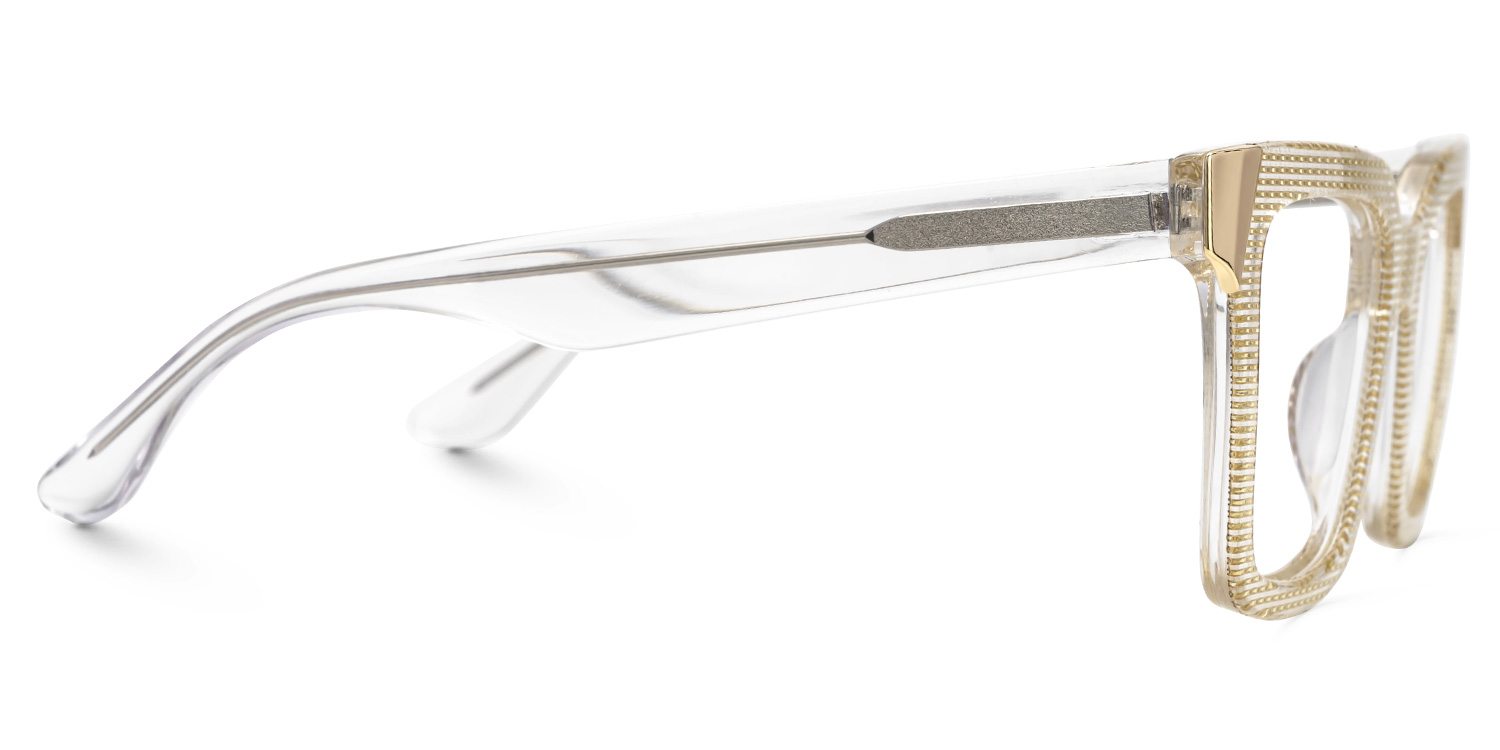 Square Shernia Sparkling Glasses with Champagne Frames2