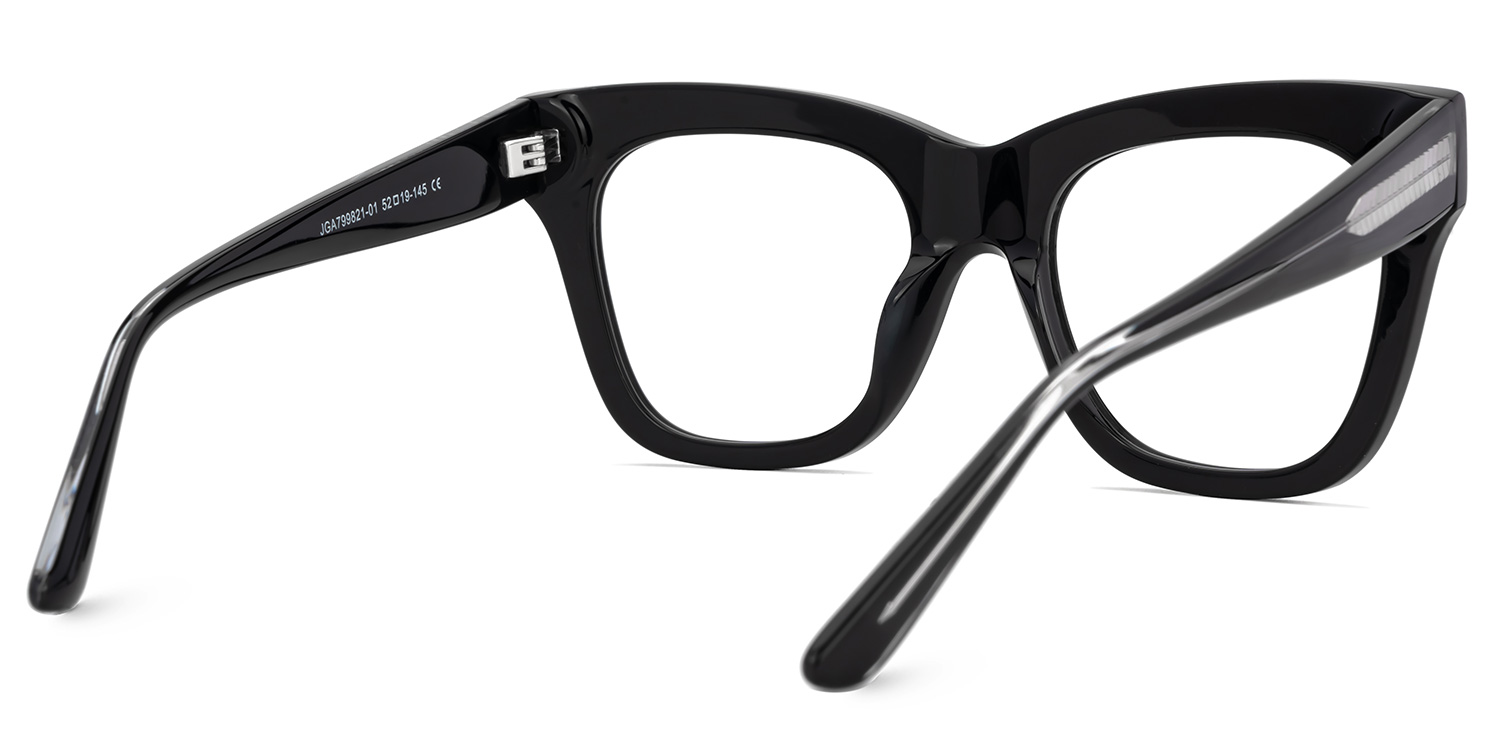 Grabar Square Black Glasses3