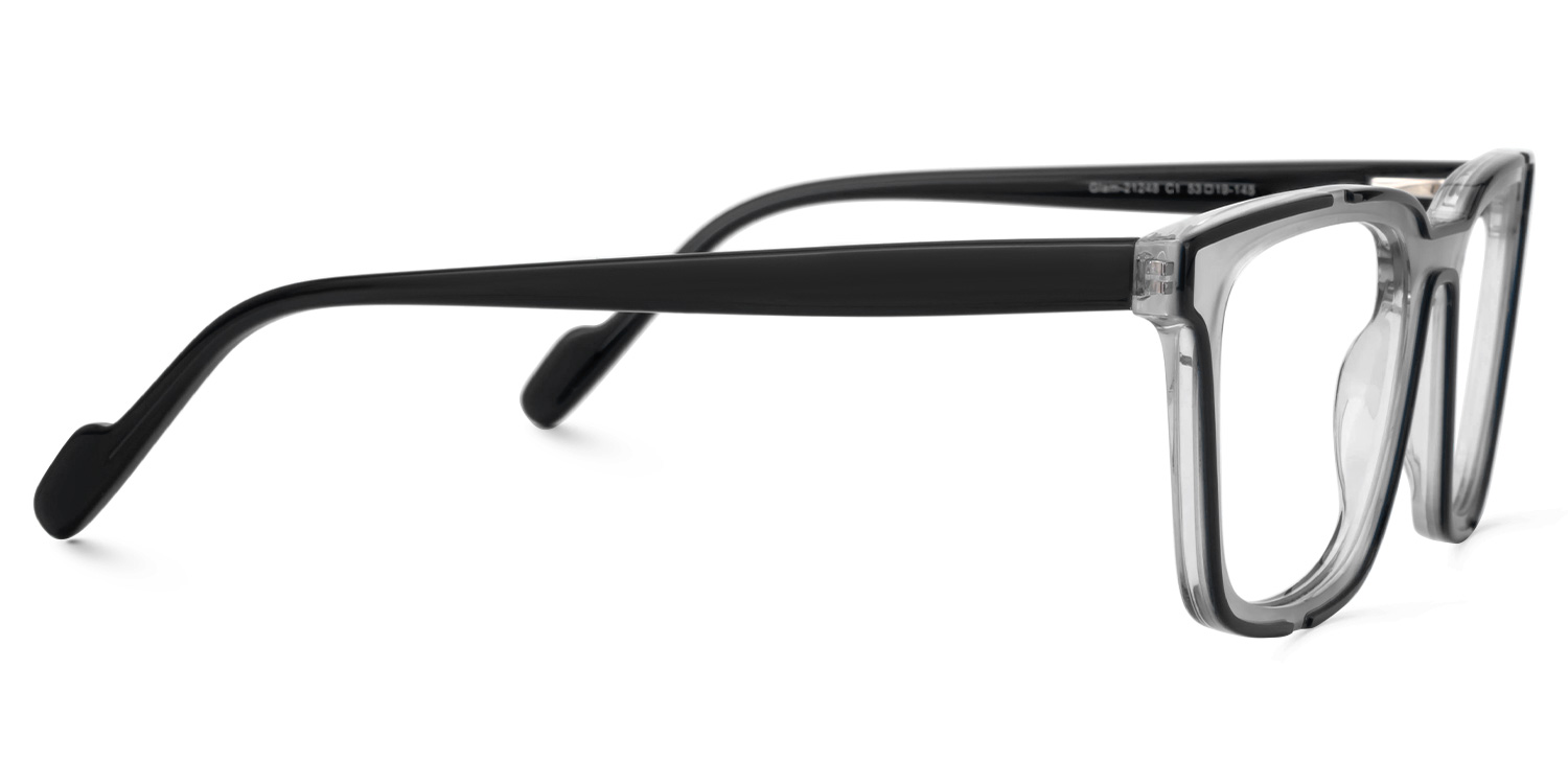 Hazeley Rectangle Black Glasses2