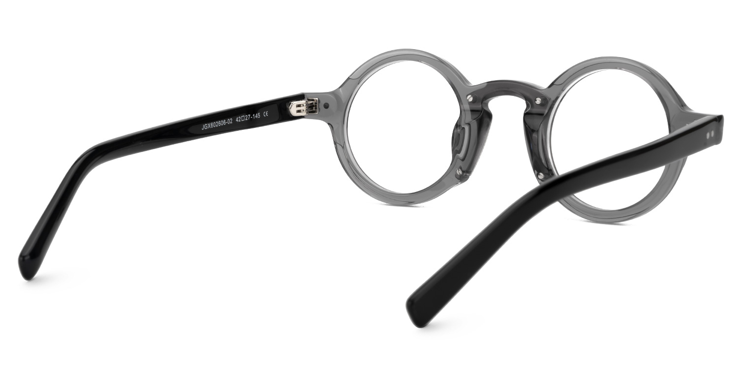 Danyelle Round Gray Glasses3