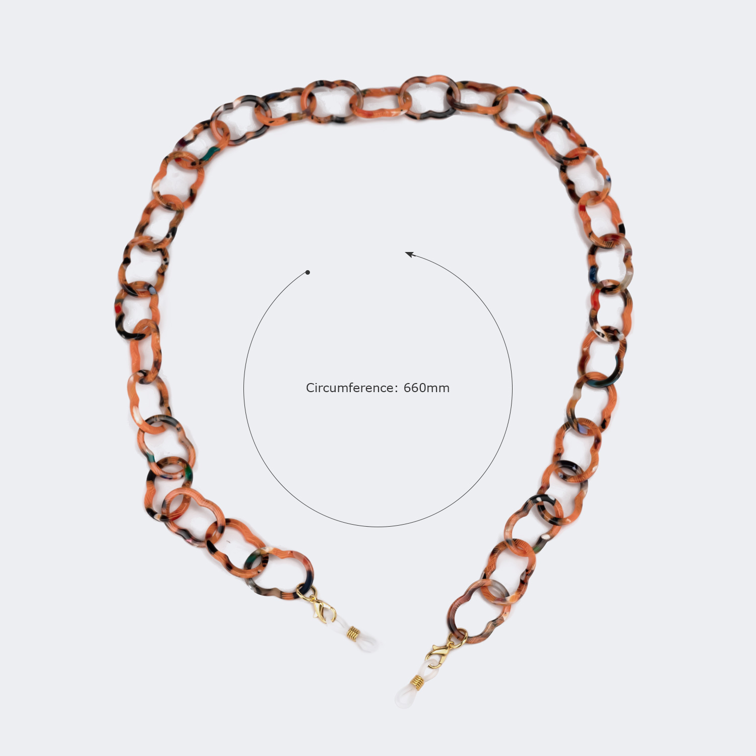 Vintage Cute Orange Eyeglasses Chains2